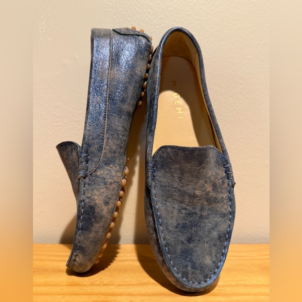 M. Gemi Blue Loafers